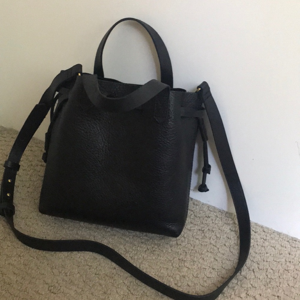 Madewell small drawstring tote.